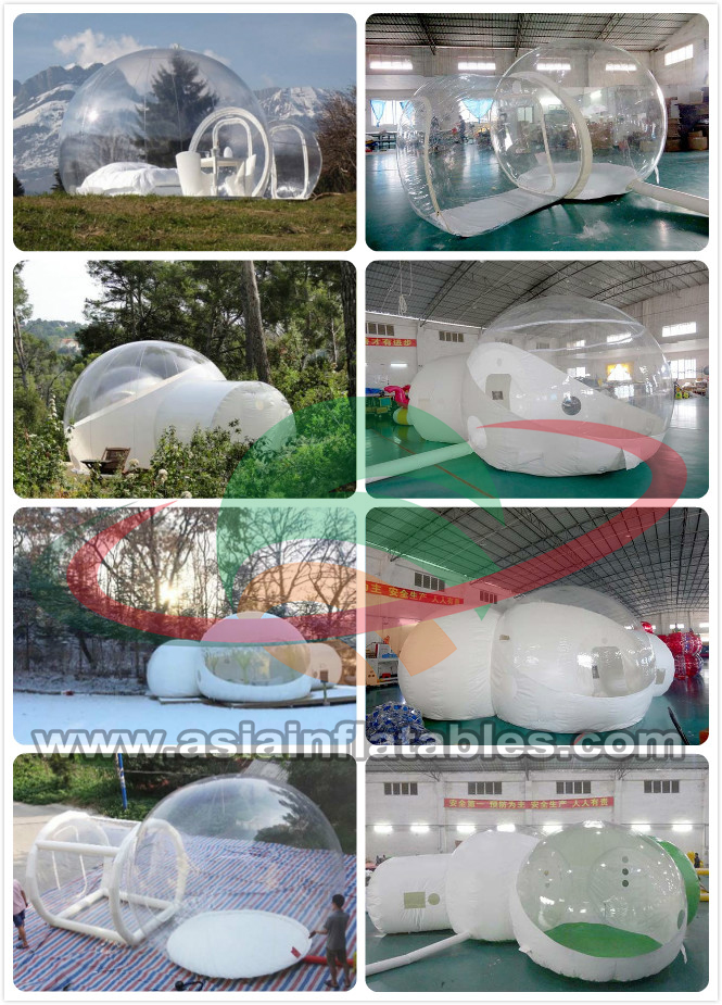 Suya Özel Yapılmış Şeffaf Şişme Balon Çadırı