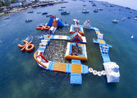 Safe Ocean Inflatable Water Park / Commercial Floating Water Playground
