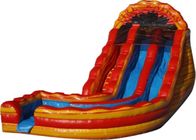 0.5mm PVC Inflatable Four lanes Colorful Slide , Inflatable Water Slide