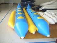 10 Seats Double Banana Boat Inflatable Water Games With 0.9mm Pvc Tarpaulin