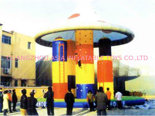 Inflatable Amusement Park Bungee Trampoline For Park ,Square