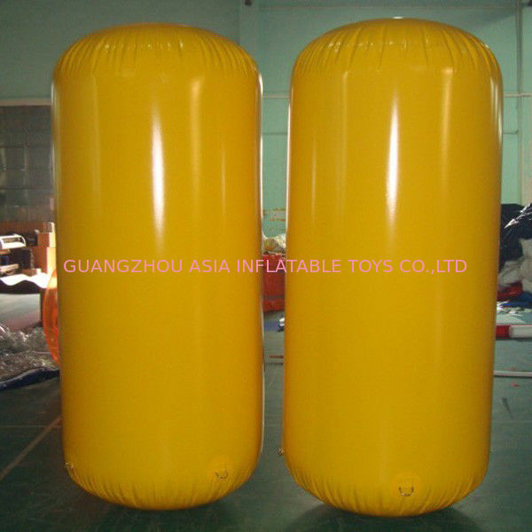 Cylinder Inflatable Buoy Water Games , Inflatable Air Buoy For Swimming Event