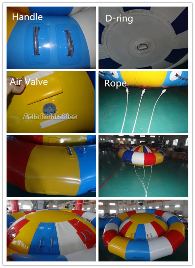 8-10 Person Inflatable Disco Boat Motorized Toys Semi Boat, Water Spinner Gyro