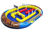 Inflatable Amusement Park Playing Center Race Track With 0.55mm Pvc Tarpaulin