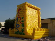 Rock Climbing Wall Inflatable Amusement Park With 0.55mm Pvc Tarpaulin