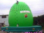 Inflatable Amusement Park With Round Green Rock Climbing Mountain For Adult