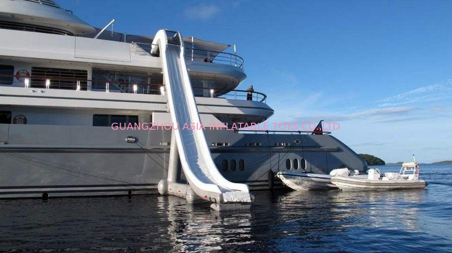 Outdoor Inflatable Water Floating Sports, Inflatable Yacht Slide For Boat/Yacht
