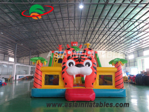 0.55mm PVC Tente 8 X 6M Tiger Şişme Eğlence Şehri